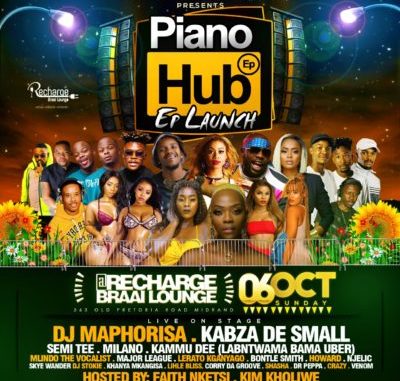 Kabza De Small & DJ Maphorisa – Piano Hub Mix Sunday 6th Oct Recharge Midrand Kabza De Small & DJ Maphorisa – Piano Hub Mix Sunday 6th Oct Recharge Midrand